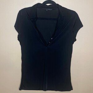 Sexy Sheer Downton Girl Black Guess Top